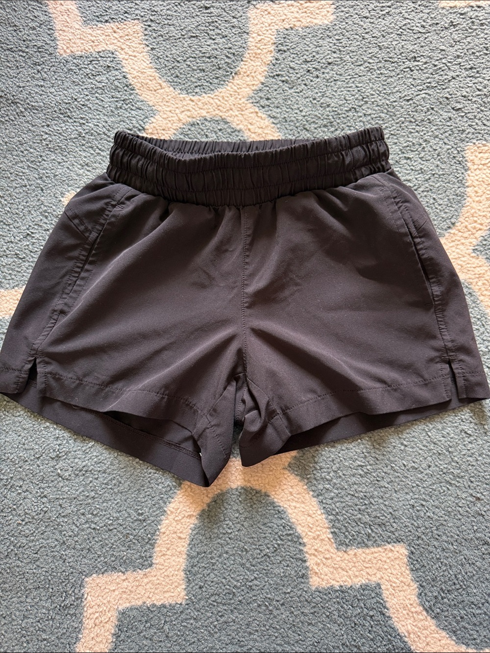 Zella Black Girls' Elastic-Waist Active Shorts